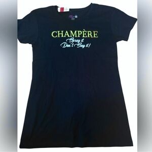 Emily in Paris x Shop the Scenes Tee Small “Champère Spray It Don’t Say It!” NWT